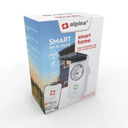 Alpina - Prise Wi-Fi intelligente, mesure de la consommation d-39énergie 230 V 3,7 kW - 8711252265148
