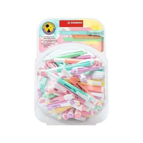 Surligneur - Recharge Stabilo - 275/100-8 - Lot De 100 Surligneurs Swing Cool Pastel Edition