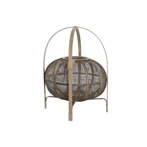 bougeoir naturel marron bambou 35 x 35 x 47 cm