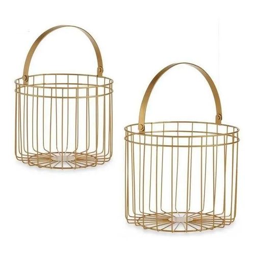 Panier Cylindrique Métal (2 Pcs)