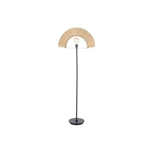 Lampadaire L Noir Fer Jute
