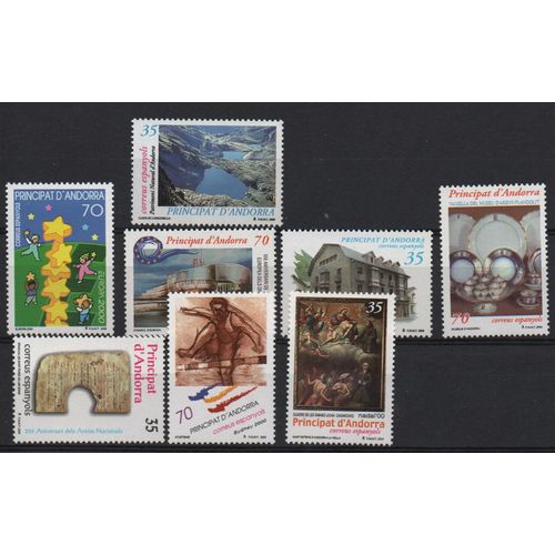 Andorre Espagnol Timbres Année Complète 2000