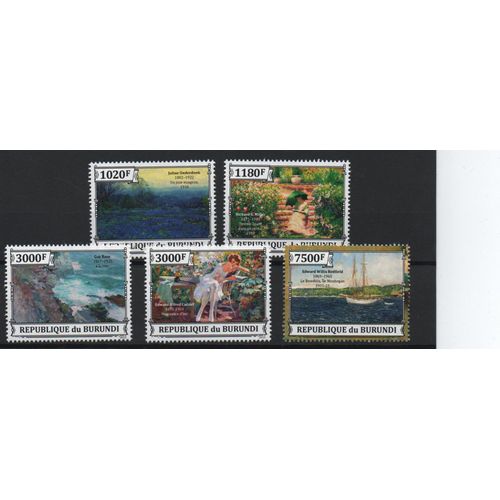 Burundi Timbres Les Impressionnistes Américains 2013