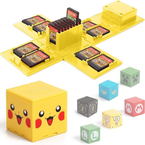Étui De Rangement De Jeux Pour Nintendo Switch - Support De Cartes De Jeu - Boîte De Rigide Avec 16 Emplacements Pour Cartes De Jeu(A)