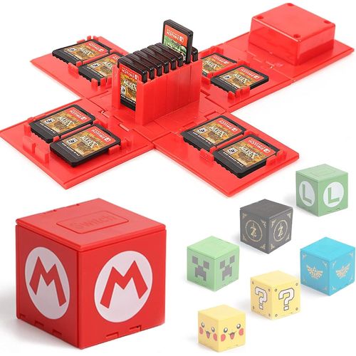 Étui De Rangement De Jeux Pour Nintendo Switch - Support De Cartes De Jeu - Boîte De Rigide Avec 16 Emplacements Pour Cartes De Jeu(B)