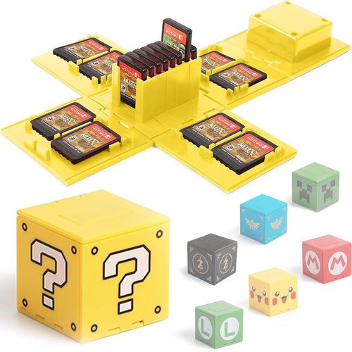 Étui De Rangement De Jeux Pour Nintendo Switch - Support De Cartes De Jeu - Boîte De Rigide Avec 16 Emplacements Pour Cartes De Jeu(C)