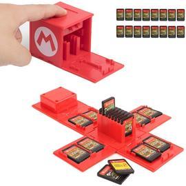 Boite de Rangement pour Cartes de Jeux Nintendo Switch,Etui pour Carte de  Jeux Nintendo Switch,Étui de Rangement Compatible avec Switch Lite  (Mario/Red) : : Jeux vidéo