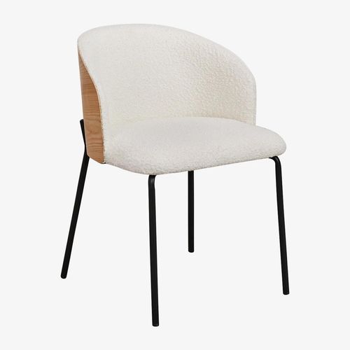 Pack De 4 Chaises De Salle À Manger En Bois Rembourrées Amieva Noir