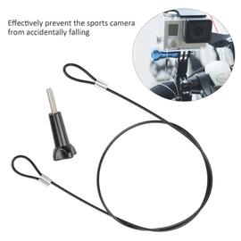 Support de guidon de serrage de tige de tuyau avec attache de sécurité en  acier inoxydable pour caméra d'action GoPro Hero 8 7 6 Session, caméra de