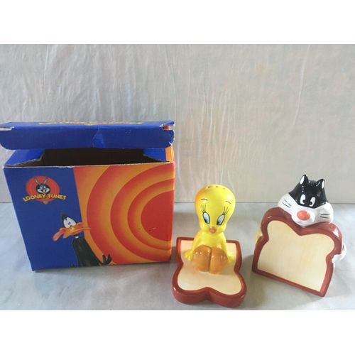 Saliere / Poivriere De Collection - Humoristique - Titi & Gros Minet - Neuf
