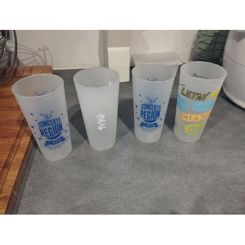 Lot Verres En Plastique Concert