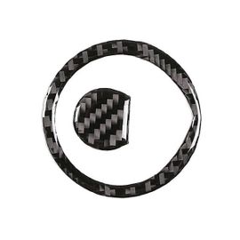 Autocollants De Logo De Volant En Fibre De Carbone De Voiture Autocollants Décoratifs Automatiques Autocollant Pour Smart 453 Fortwo 2