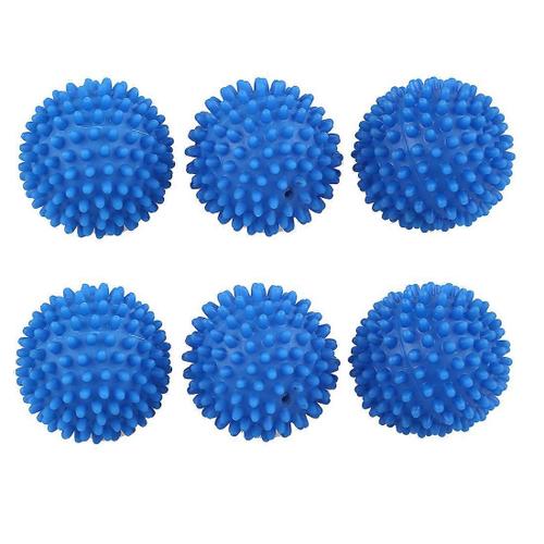 6 x boules de séchage réutilisables bleues