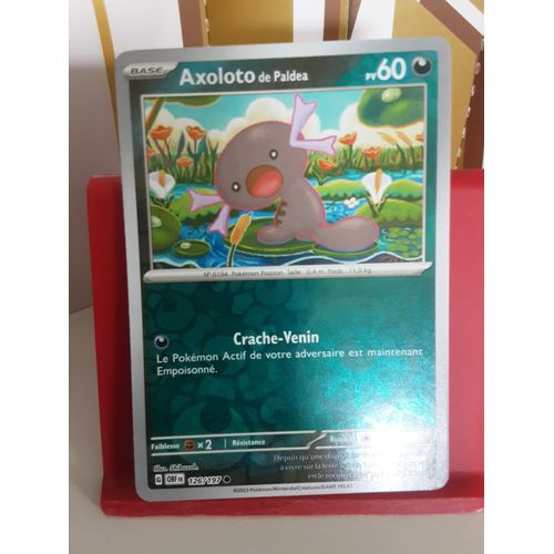 Carte Pokemon Axoloto De Paldea 126/197 Reverse Flammes Obsidiennes