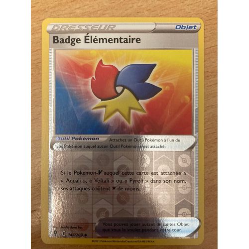 (1408) Badge Élémentaire 147/203 Pokemon 