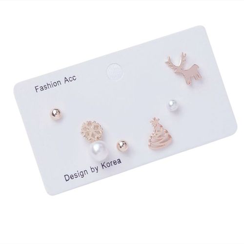Boucles D'oreilles De Noël 3 Paires Multicolore
