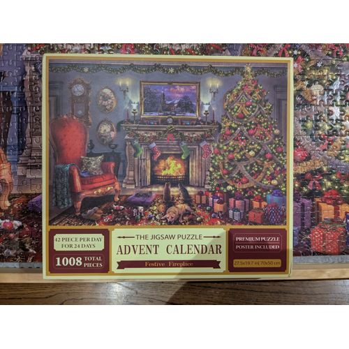 Puzzle Noël Calendrier De L'avent - 1008 Pièces - Festive Fireplace
