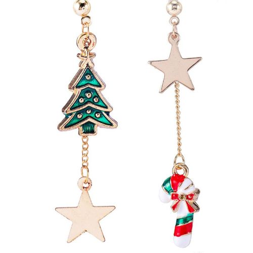 Boucles D'oreilles De Noël 1 Paire Multicolore