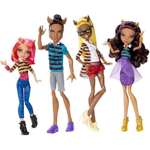 Monster High A Pack Of Trouble Wolf Family 4 Pack Clawd Clawdeen Clawdia Howleen
