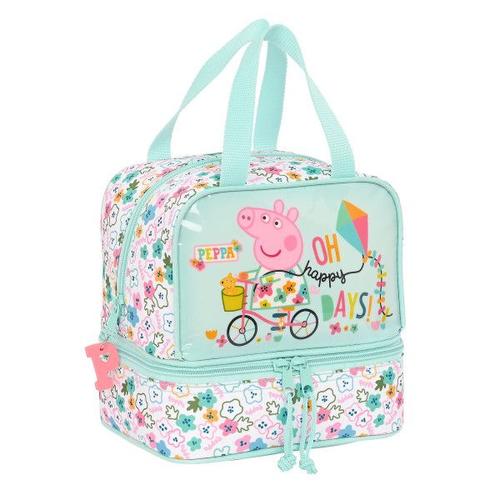 Sac Glacière Goûter Peppa Pig Cosy Corner Bleu Clair (20 X 20 X 15 Cm)