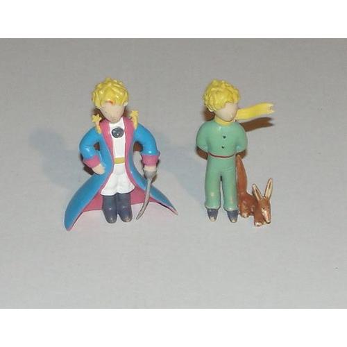 Lot De 2 Figurine Le Petit Prince De Saint Exupery 1997 Plastoy 6cm