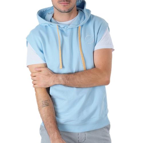 Sweat Manches Courtes Bleu Homme Deeluxe Disco