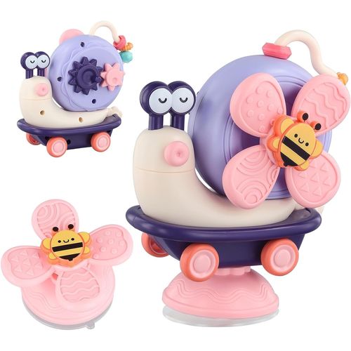 Jouet Bebe 6 Mois,Jouet De Table Ventouse Pour Chaise Haute Bebe 1er Age,Jouet Montessori Jouet Bebe Pour Enfant 1 An Fille Et Garçon(Pourpre)