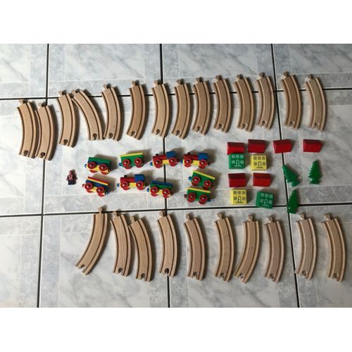 Pièces (Rails, Locomotives, Wagons, Maisons) Pour Train Brio