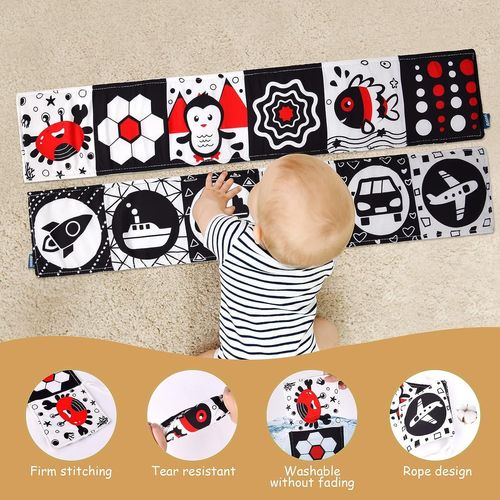 Jouet De Livre Livre Tissu Pour Bébé 0 3 6 Mois Jouet Poussette Pour Bébé 8 9 Mois Livre Suspendre Set Doux Froissé Convient Pour Un Cadeau De Naissance Fille Garçon