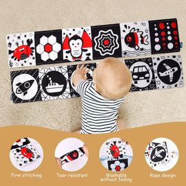 Jouet De Livre Livre Tissu Pour Bébé 0 3 6 Mois Jouet Poussette Pour Bébé 8 9 Mois Livre Suspendre Set Doux Froissé Convient Pour Un Cadeau De Naissance Fille Garçon