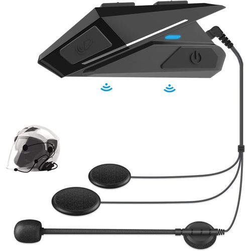 Casque De Moto Bluetooth 5.0 Sans Fil,Kit Bluetooth Casque Moto Réponse Automatique,Son Stéréo,Étanche À La Poussière Et À Leau,Connecté À Un Intercom,Écouteurs Pour Vélo,Ski,Voyage[Q954]