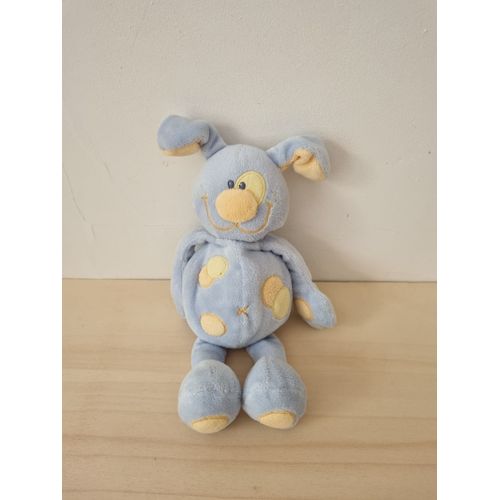 Doudou Chien Bleu Jaune Kiabi