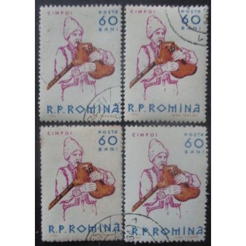 Roumanie N°1795 X 4 Oblitéré