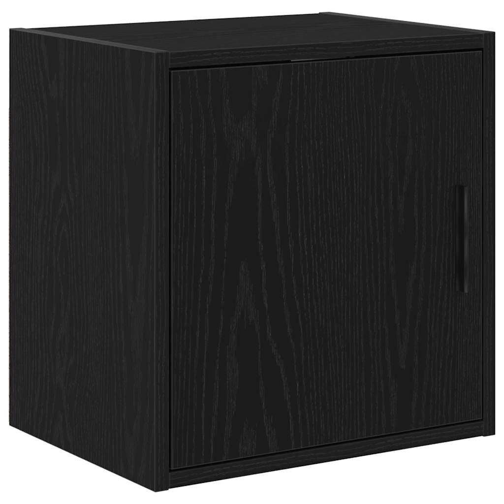 vidaXL Armoire murale de garage noir bois d'ingénierie