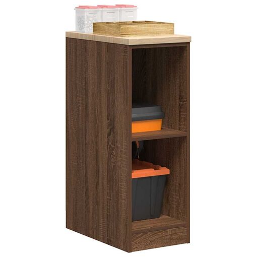 vidaXL Armoire de rangement de garage chêne marron 30x51x85cm bois ...