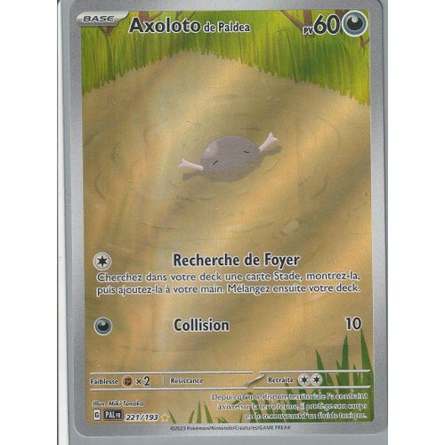 Carte Pokémon - Axoloto De Paldea - 221/193 - Secrète-Rare - Ev2 Evolution À Paldea
