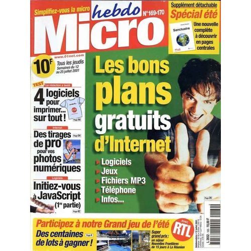 Micro Hebdo N° 169-170 : Les Bon Plans Gratuits D'internet