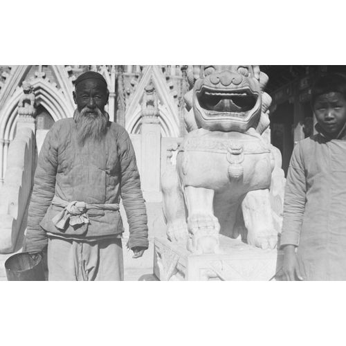 Photo Argentique Papier Baryté Noir Et Blanc Ilford 310g Chine Portrait Indochine, 1900 35x60cm Tirage Récent D'après Négatif Original