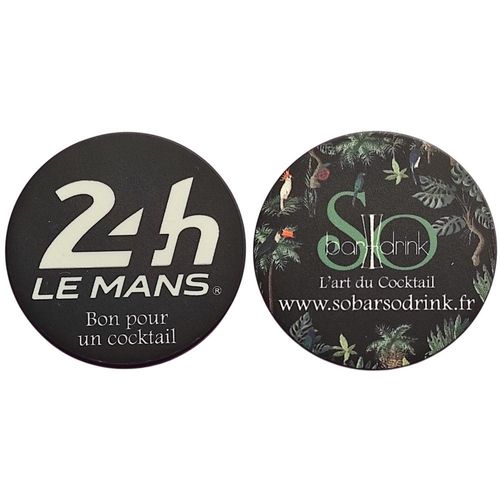 France Jeton Rond Noir Plastique 24h Le Mans Bon Pour Un Cocktail So Bar So Drink