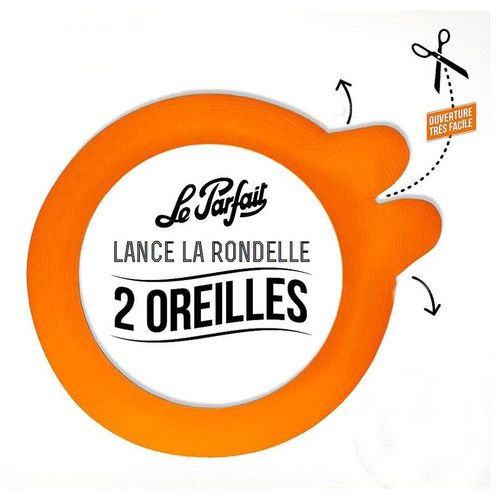 Sachet De 10 Rondelles À Bocaux 2 Oreilles 8,5 Cm