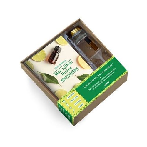 Mon Coffret Huiles Essentielles - Contient : 1 Livre, 1 Pot En Verre, 1 Flacon Roll-On, 1 Entonnoir, 1 Pipette
