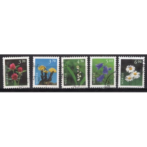 Norvege 1998 Serie Les Fleurs Diverses Oblitere