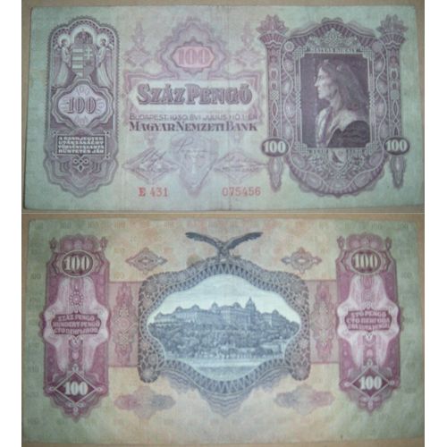 100 Pengo 1930 (Hongrie)