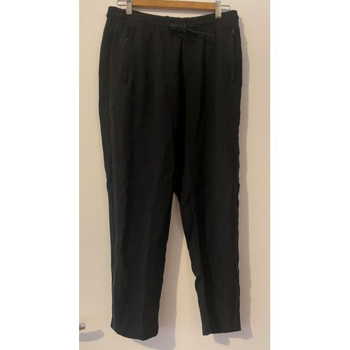 Pantalon Droit Noir Scotch & Soda Neuf Taille Élastique Medium Viscose