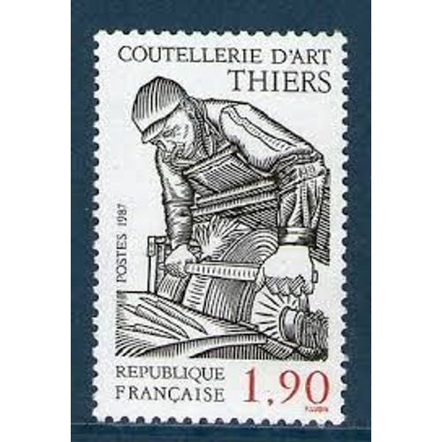 Série Métiers D'art : La Coutellerie Année 1987 N° 2467 Yvert Et Tellier Luxe