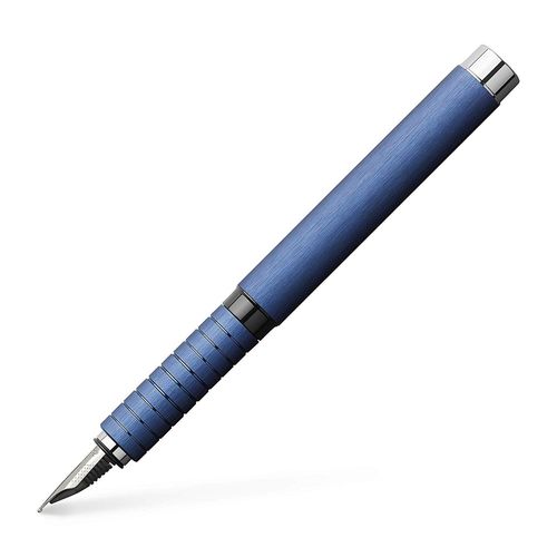 Faber-Castell 148441 Stylo Plume Essentio Aluminium Bleu