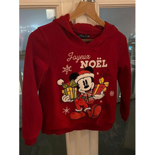 Sweat Pull De Noël Disneyland Paris 10 Ans Mickey Très Bon État 27e