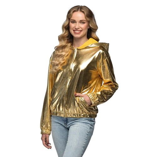 Veste Streetwear Festival Or Métal Femme