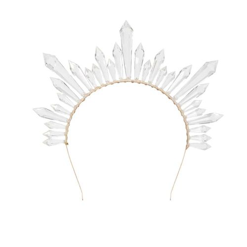 Diadème Couronne Stalagmites Transparent Femme