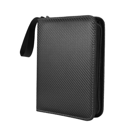 Classeur De Collection De Cartes À Collectionner 4 Pochettes, Album De Classeur De Carte Zippée, Porte-Cartes Pour Jeu / Football / Baseball